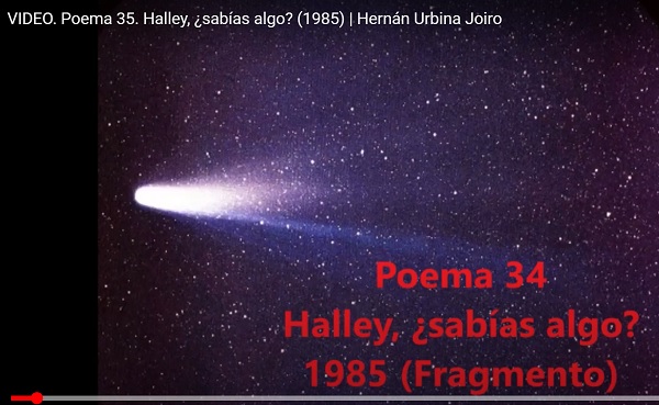 Poema | Halley, ¿sabías algo? | Hernán Urbina Joiro