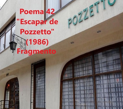Poema 42 | Escapar de Pozzetto | Urbina Joiro